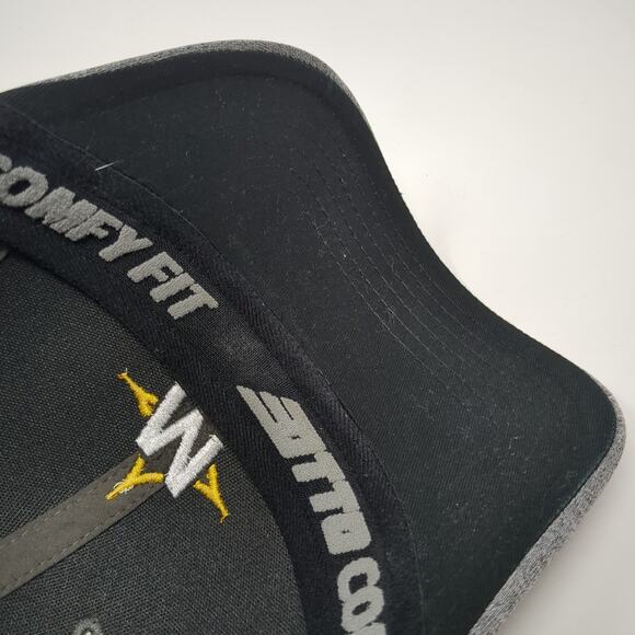 Letter M Strapback Hat Gray One Size Embroidered Logo Comfy Fit Otto - Picture 8 of 10